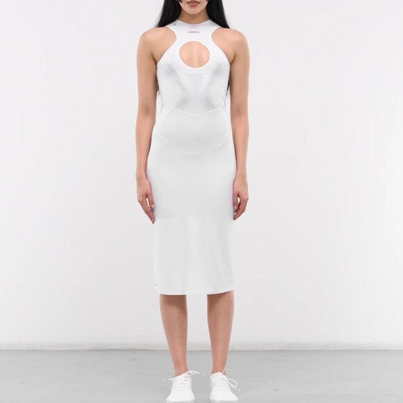 Coperni Puma Coperni X Puma Edition Cut Out Detailed White Midi Dress - $340 - Picture 1 of 5